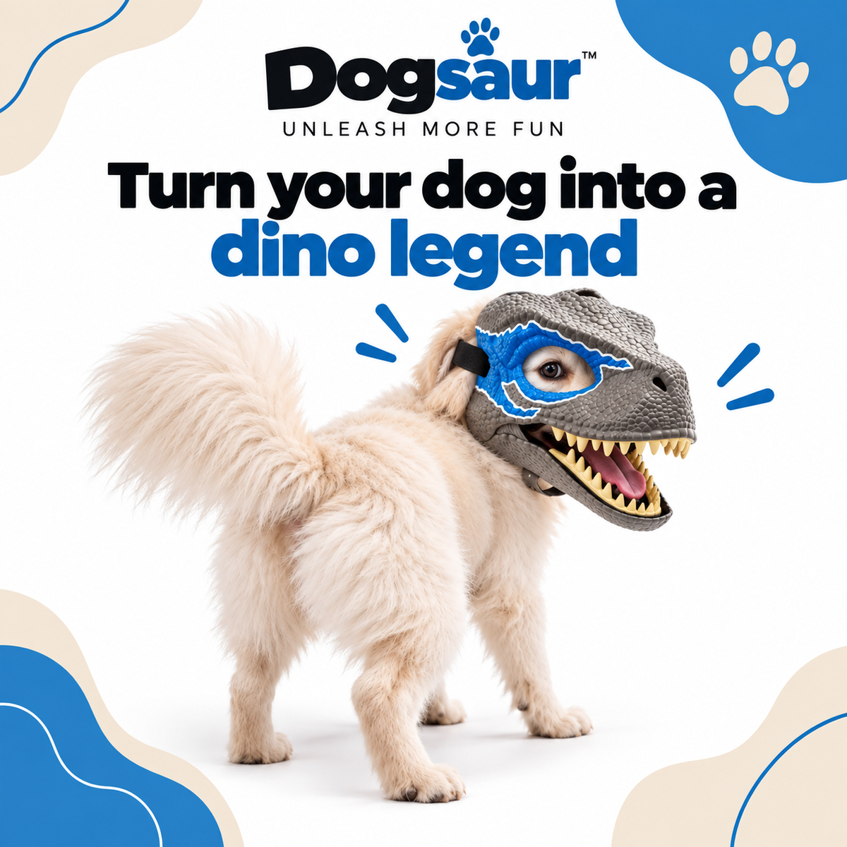 DOGSAUR™ DINO DOG MASK