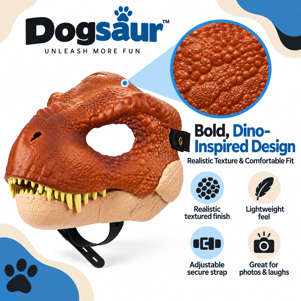 DOGSAUR™ DINO DOG MASK